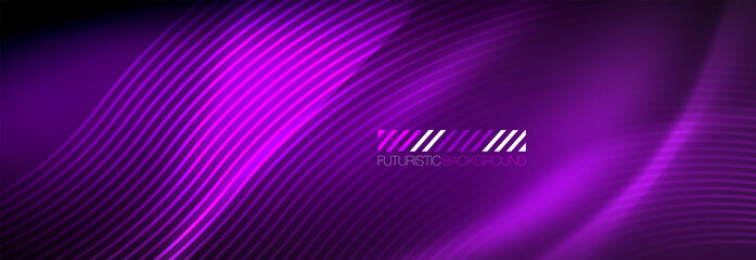 Neon dynamic beams vector abstract wallpaper background. Wallpaper background, design templates for business or technology presentations, internet posters or web brochure covers