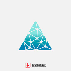 abstract triangle logo