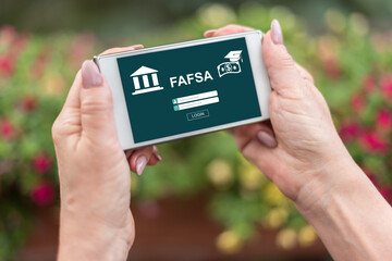 Fafsa concept on a smartphone