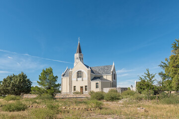 Fototapeta na wymiar Dutch Reformed Church in Hanover in the Northern Cape Karoo
