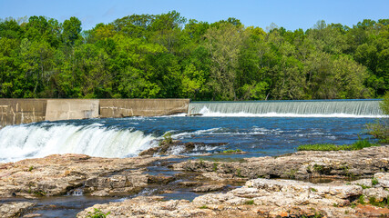 waterfalls on a summer day in the midwest