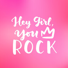 Women's rights quote, phrase. Vector lettering about feminism, woman rights, motivational slogan. Women support and empower, care of yourself, self-care poster.