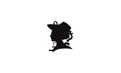 silhouette of a girl