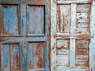 old wooden door