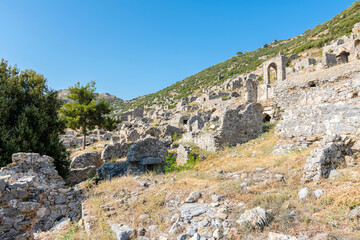 Fototapeta na wymiar Anemurium Ancient City in Anamur