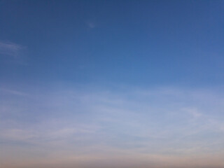 Beautiful sky in the evening