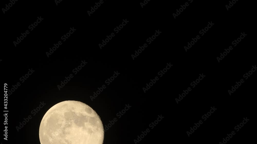 Wall mural full glowing moon with clouds