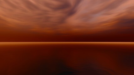 sunset over the sea