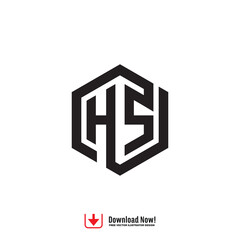 LOGO LETTER HS, AS
