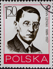 POLAND-CIRCA 1978 : A post stamp printed in Poland showing a portrait of Labor Movement Official Julian Leszczyński
