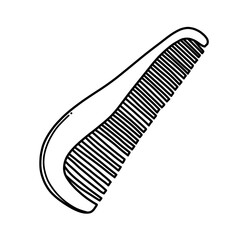 Comb Doodle vector icon. Drawing sketch illustration hand drawn cartoon line eps10