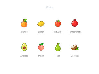 Fruits icons