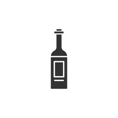 Alcohol drink icon isolated on white background. Bottle symbol modern, simple, vector, icon for website design, mobile app, ui. Vector Illustration