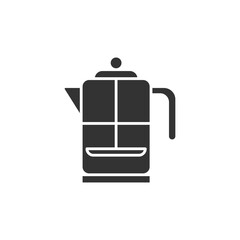 French press icon isolated on white background. Kettle symbol modern, simple, vector, icon for website design, mobile app, ui. Vector Illustration