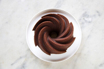 chocolate cake in the shape of pinwheel