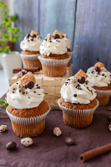 muffins with chocolate