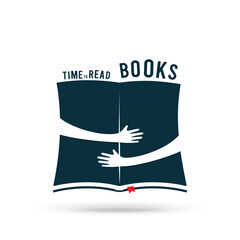 Book illustration with hands hugged