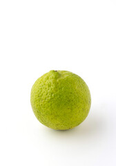 1 lemon isolated on a white background.