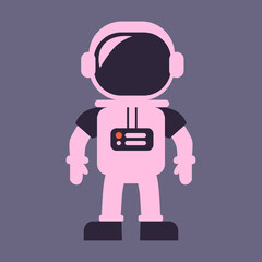Vector symbol spaceman  person astronaut
