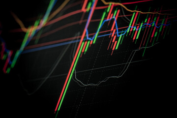 Fototapeta na wymiar A photo of stock market graph