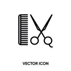 Barber vector icon. Modern, simple flat vector illustration for website or mobile app. Barber shop symbol, logo illustration. Pixel perfect vector graphics	