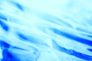 Fototapeta premium abstract blurred blue plastic background, gel technology design
