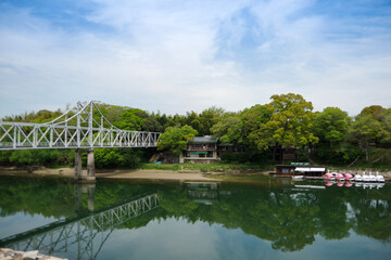 Naklejka na ściany i meble bridge in the park