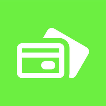 credit debit bank card vector icon, eps image