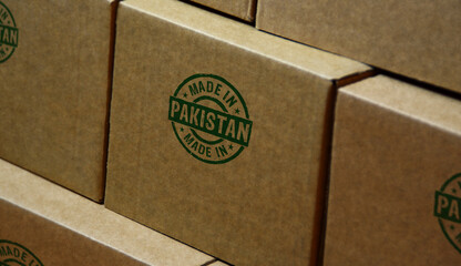 Made in Pakistan stamp and stamping