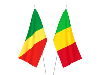 Mali and Republic of the Congo flags