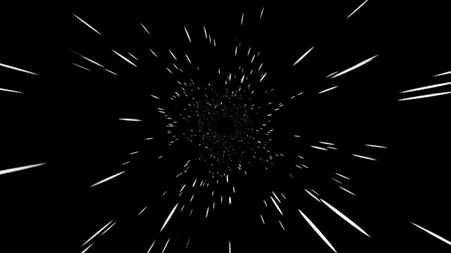 Fast light speed journey in space, hyperspace jump