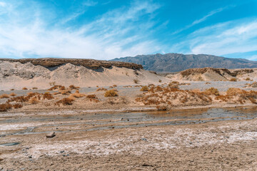 Beautiful natural landscape in Death Valley. Salt Creek Interpretive Trail
