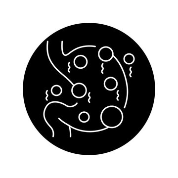 recommend clip art: Flatulence olor line icon. Pictogram for web page, mobile app, promo.