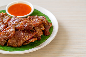 sun dried pork with sauce