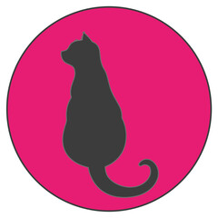 Cat silhouette web icon