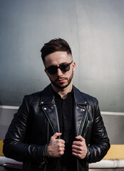 Fototapeta premium Handsome fashion model