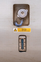 Coolant filler and contents gauge for class 158 Diesel Multiple Unit