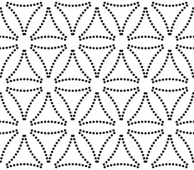 Seamless abstract geometric background. Seamless vector black white pattern