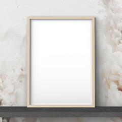 picture frame mockup on wall interior design