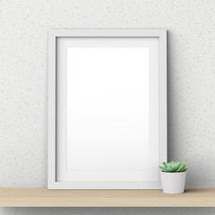 picture frame mockup on wall interior design