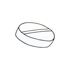 Vector icon in hand draw style. Image isolated on white background