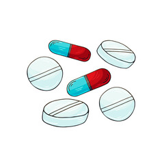 Vector icon in hand draw style. Image isolated on white background