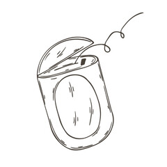 Vector icon in hand draw style. Image isolated on white background