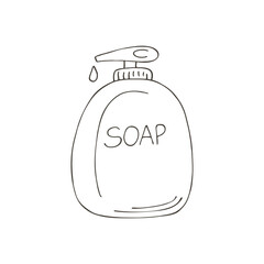 Vector icon in hand draw style. Image isolated on white background