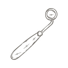 Vector icon in hand draw style. Image isolated on white background