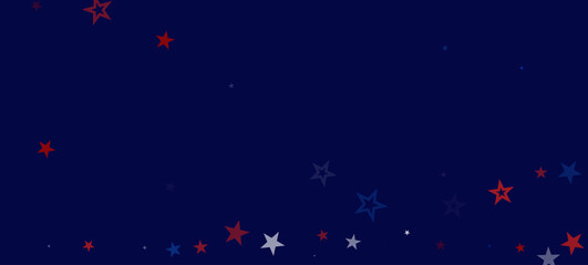 National American Stars Vector Background. USA Veteran's Independence Labor President's 11th of November Memorial 4th of July Day