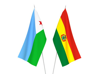 Bolivia and Republic of Djibouti flags