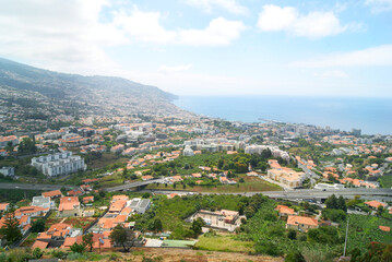 sustainable green city, travel destination funchal city in madeira island Portugal