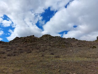 clouds over the mountain