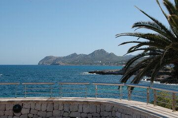 Fototapeta premium View of the Mediterranean at Cala Ratjada; Spain; Balearic Islands